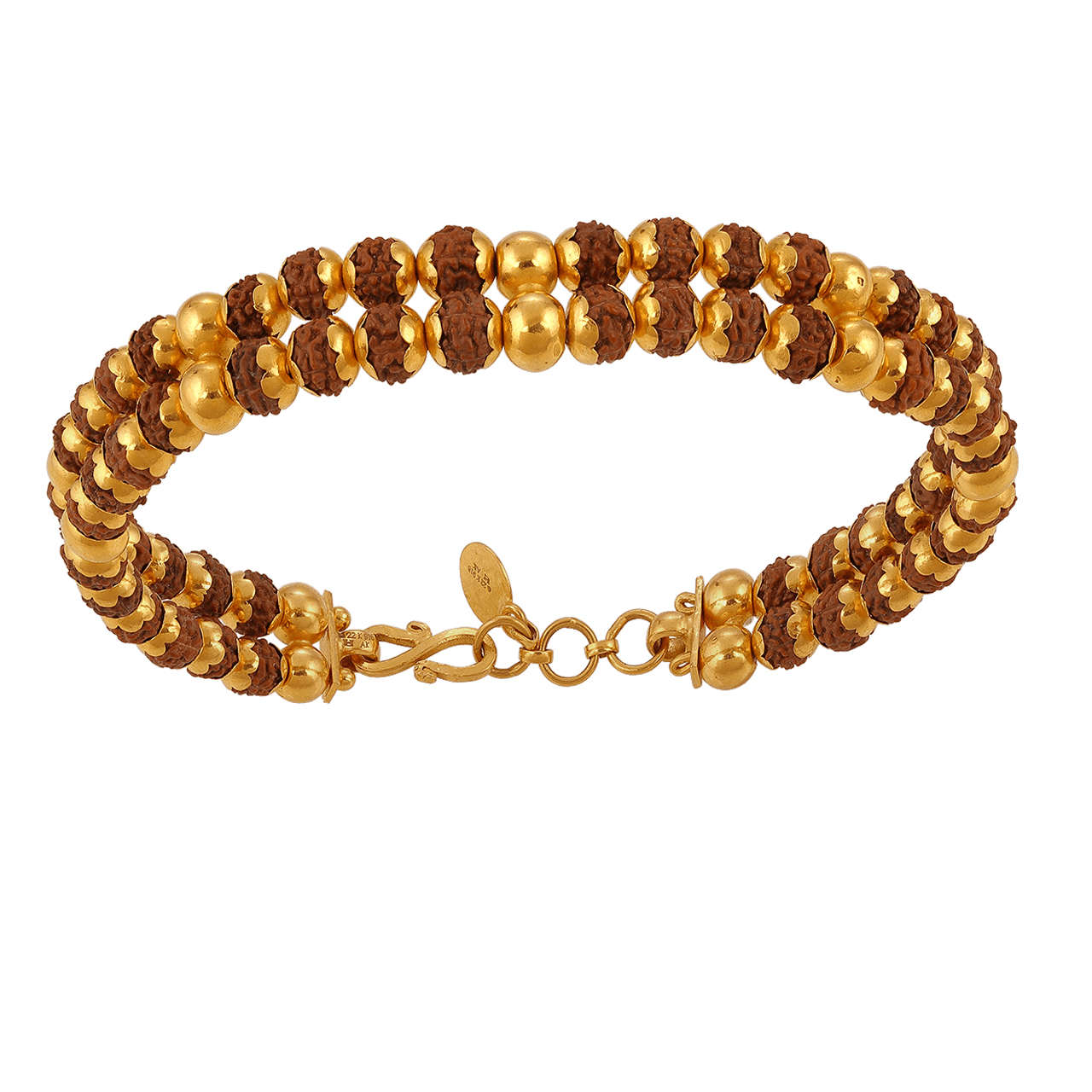 BRACELET GOLD RUDRAKSH